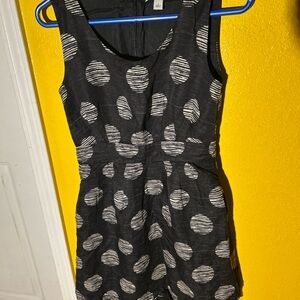 Banana Republic Black Fit and Flare Midi Dress